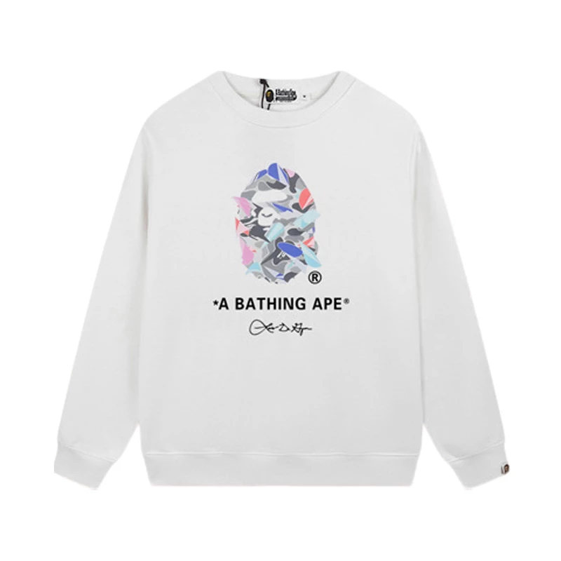 A BATHING APE】BAPE エイプ 迷彩 カモ柄 APE HEAD 猿ロゴ スウェット